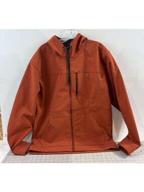 Simms Men's Rogue Hoody Size Large Clay Full-Zip Fleece-Lined Jacket
